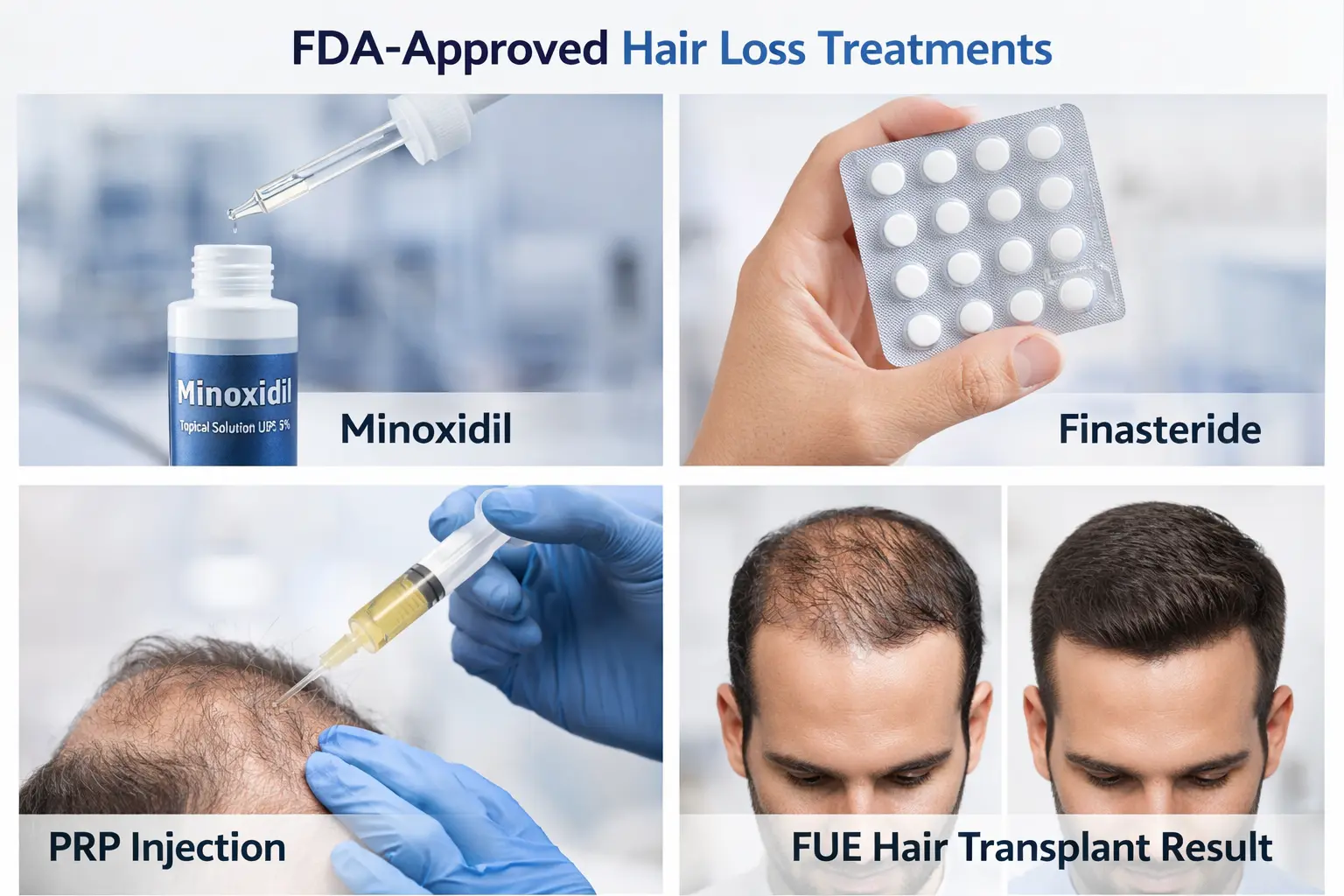 Effective hair loss treatments minoxidil finasteride PRP hair transplant Pune